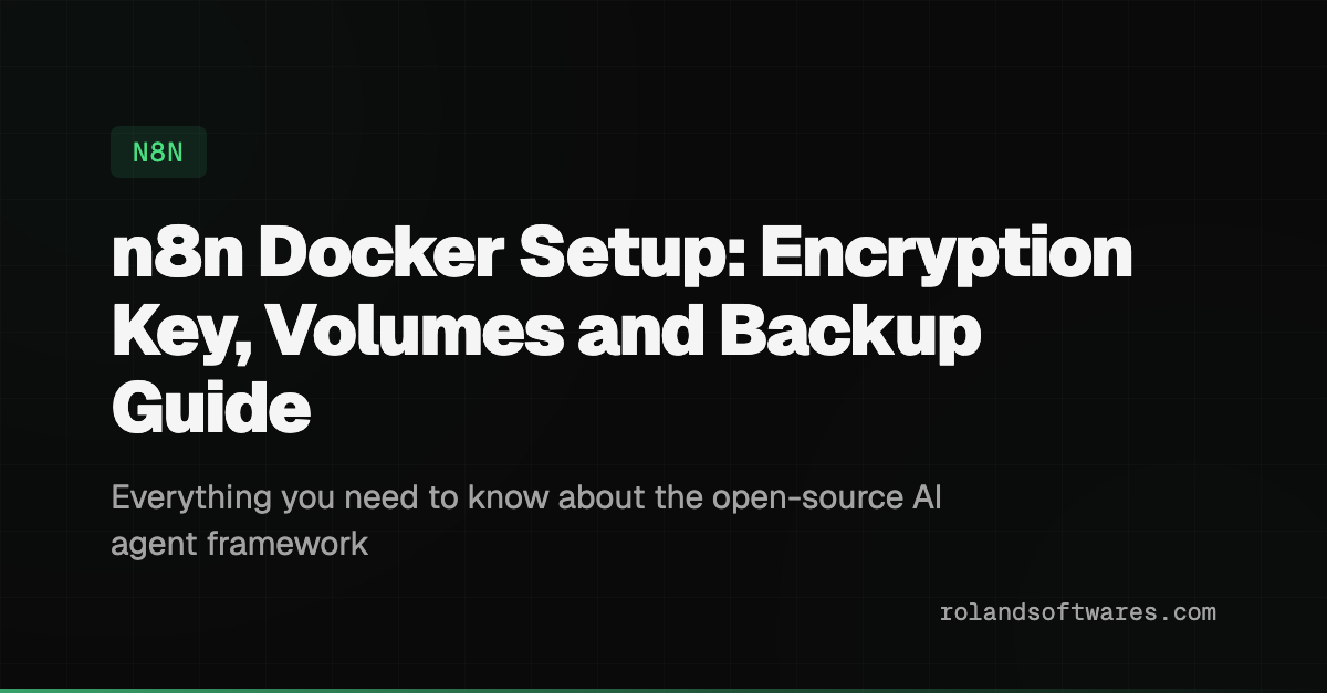 Self-Host n8n in Docker Without Losing Your Credentials