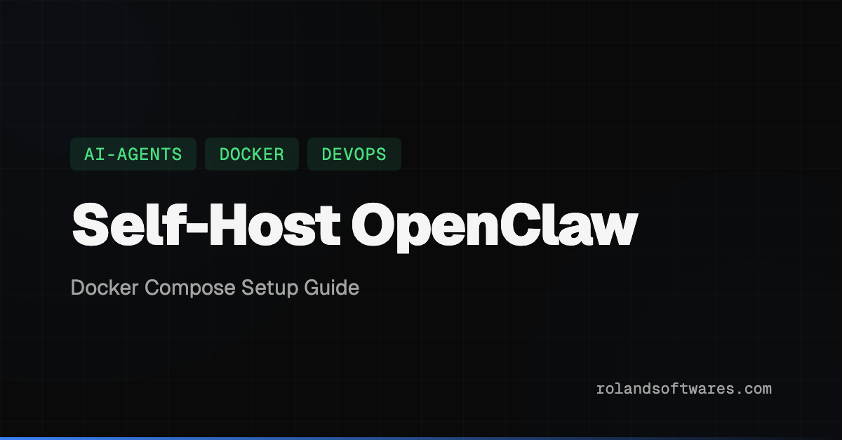 Self-Host OpenClaw with Docker Compose — Deploy OpenClaw on your own server with Docker Compose. Hardware requirements, env vars, volumes, production hardening, and troubleshooting.